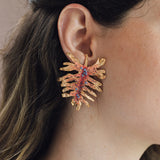 Philoendro Tropical Leaves Earrings