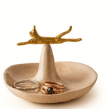 lazy Cat Ceramic Jewelry Dish
