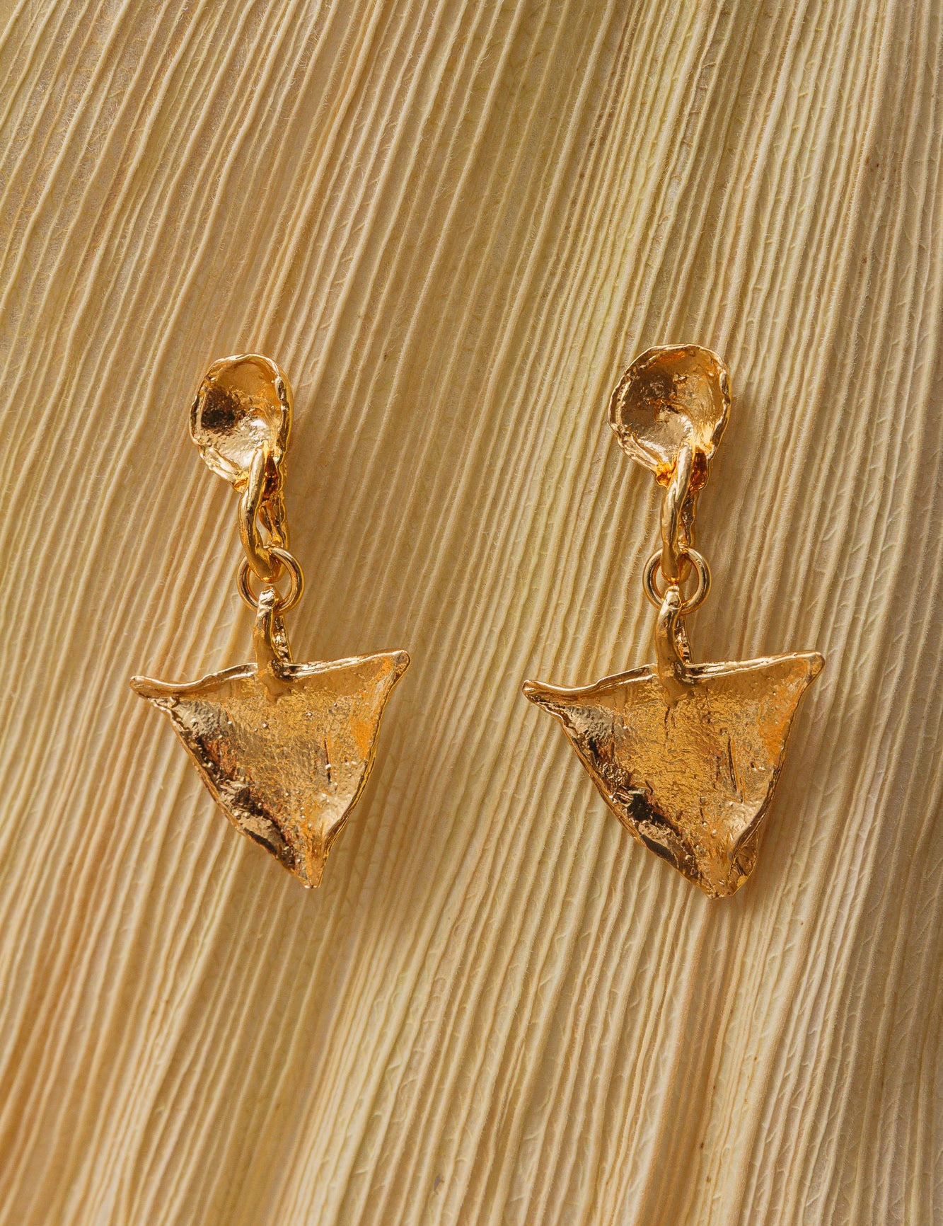 Mica Triangle Dangle Earrings