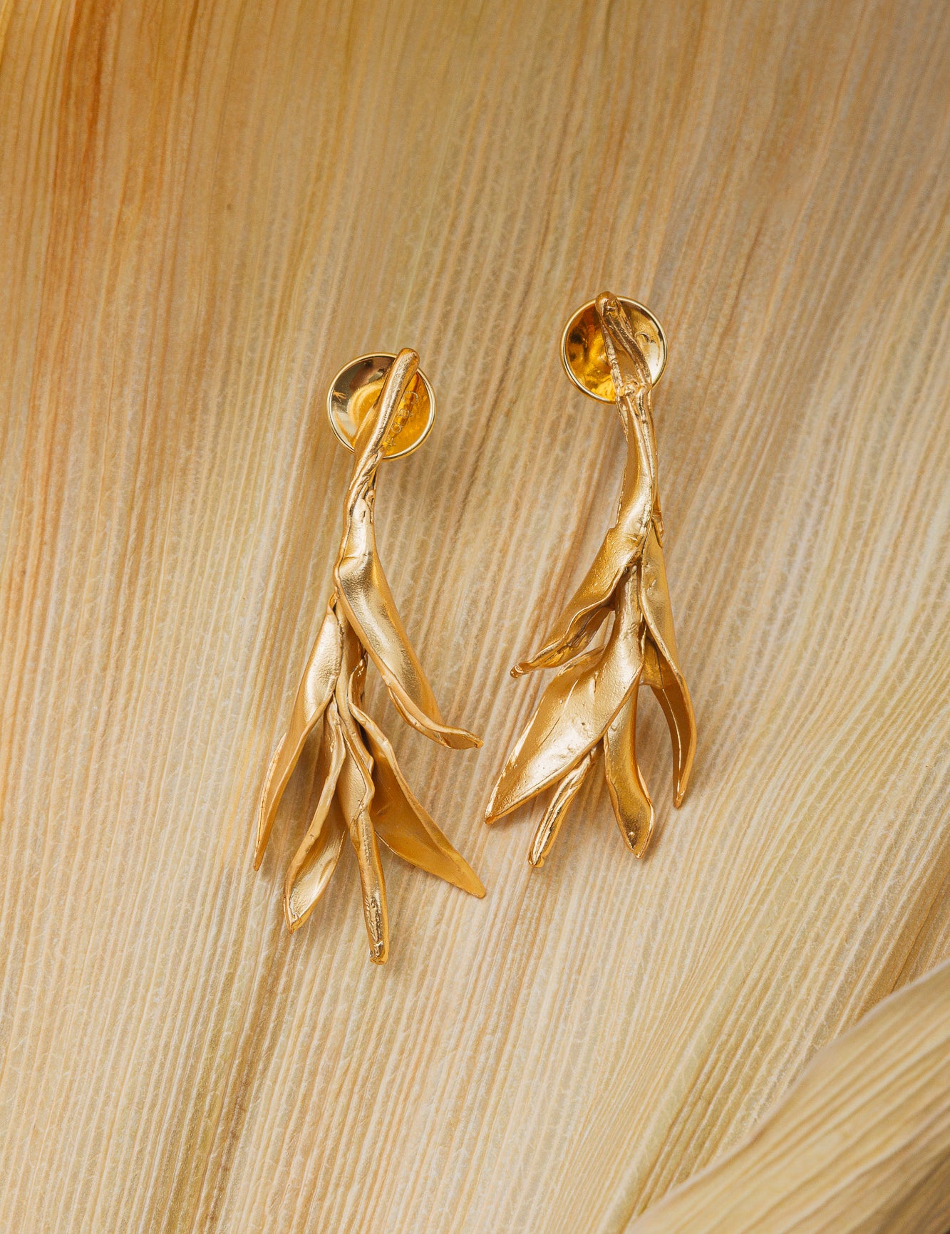 Ancestral Aba Corn Branch Earrings