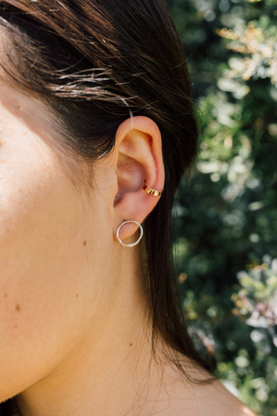 Small Hoop Stud Earrings