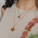 Gold Plated Book Necklace