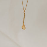 Gold Plated Spoon Necklace