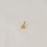 Gold Plated Scissors Brooch