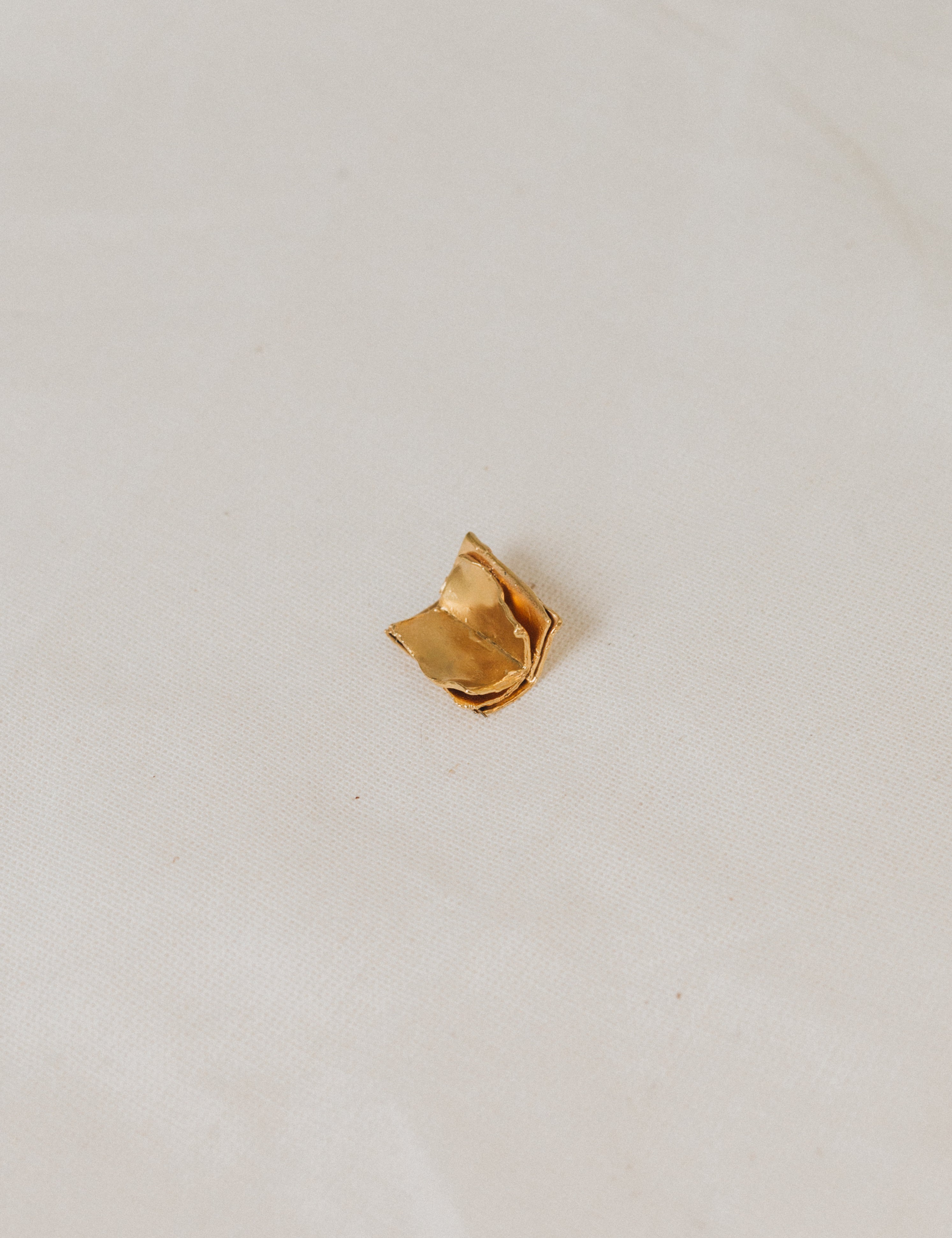 Gold Plated Book Brooch