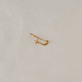 Gold Plated Saw Brooch