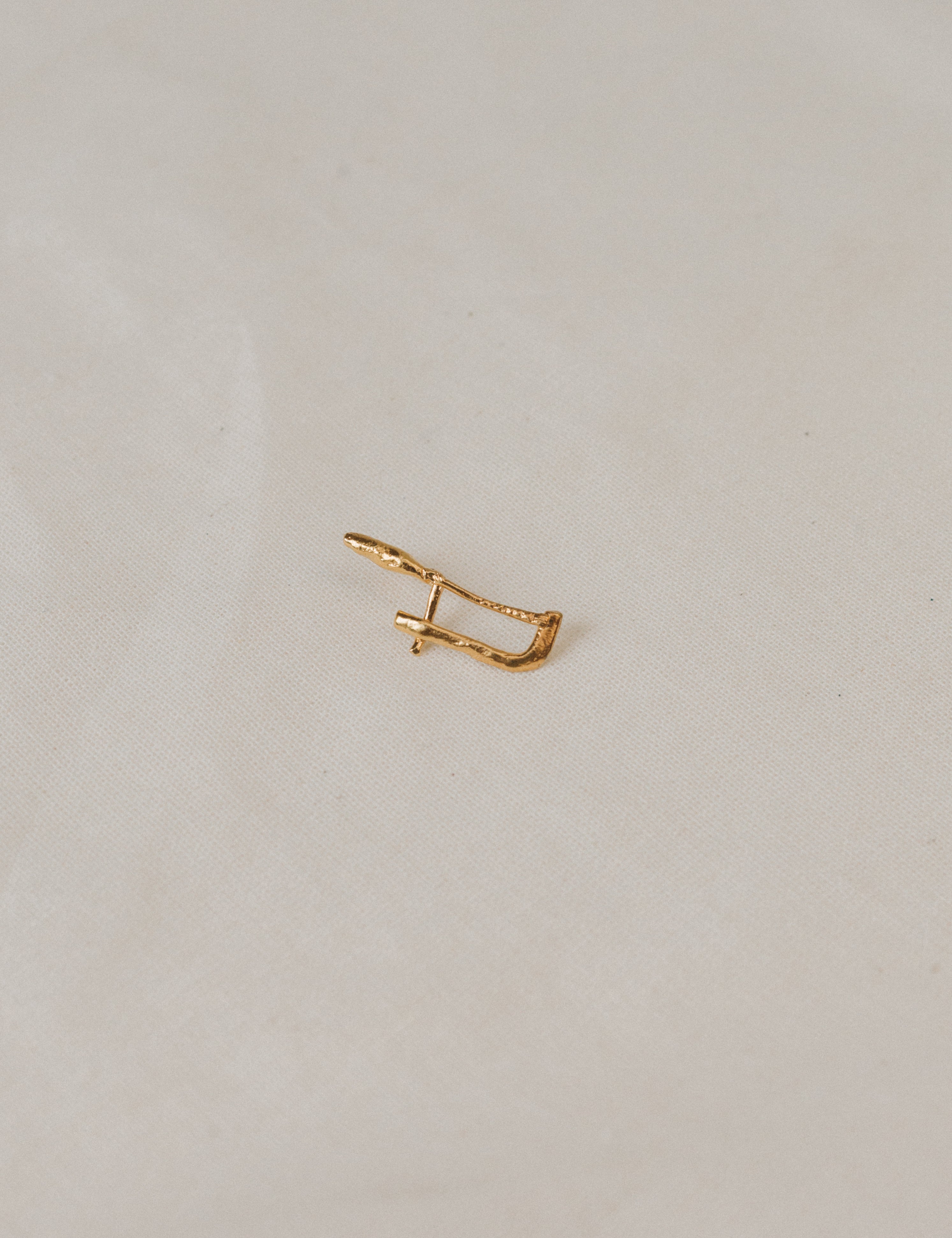 Gold Plated Saw Brooch