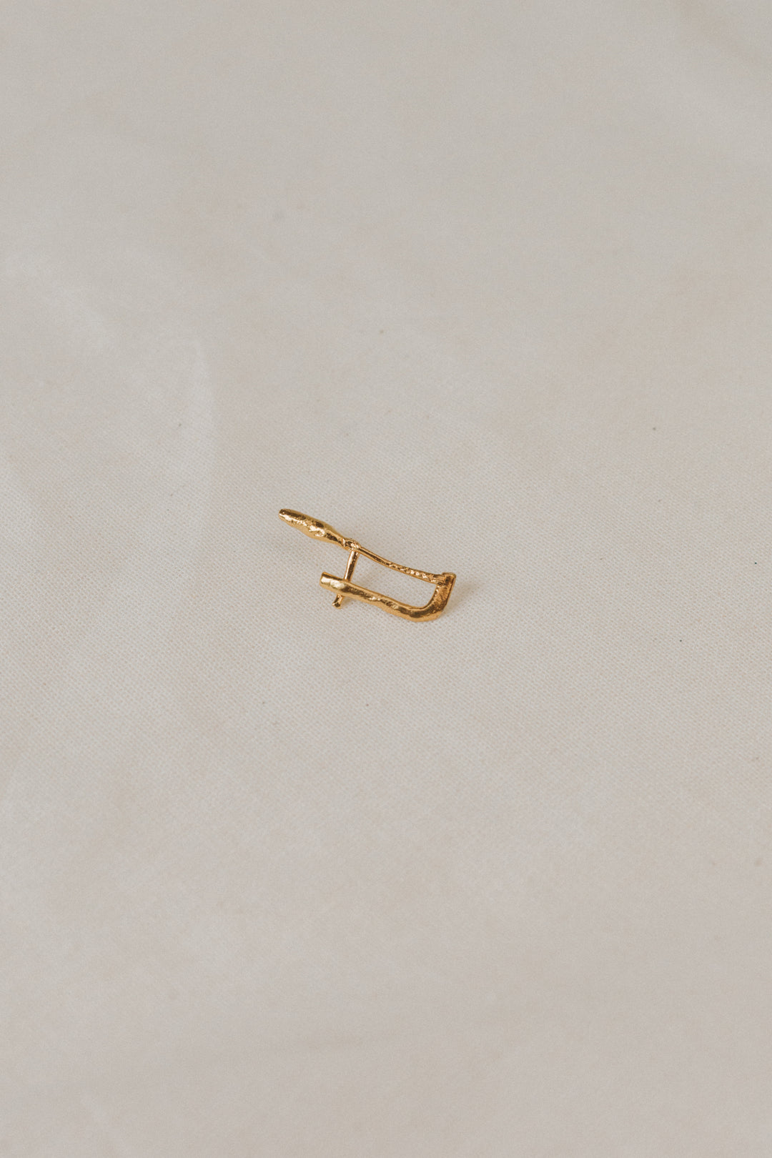 Gold Plated Saw Brooch