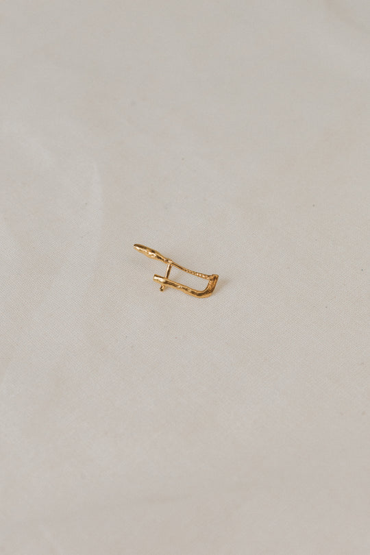 Gold Plated Saw Brooch