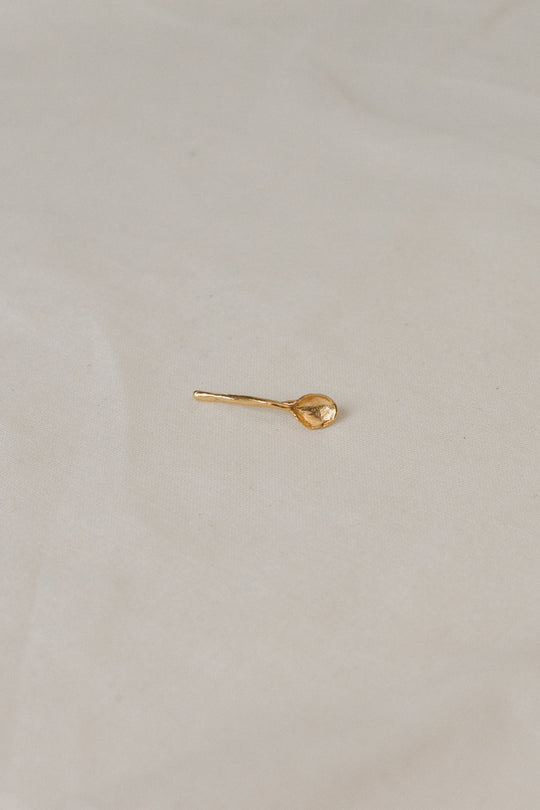 Gold Plated Spoon Brooch