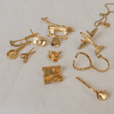 Gold Plated Stethoscope Brooch