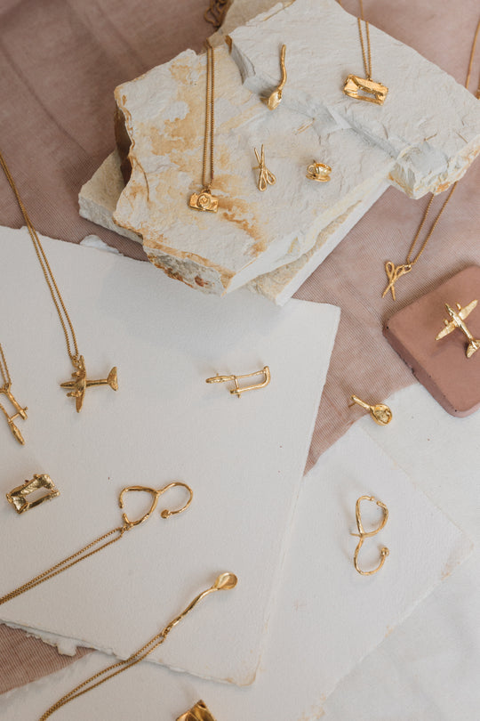 Gold Plated Spoon Necklace