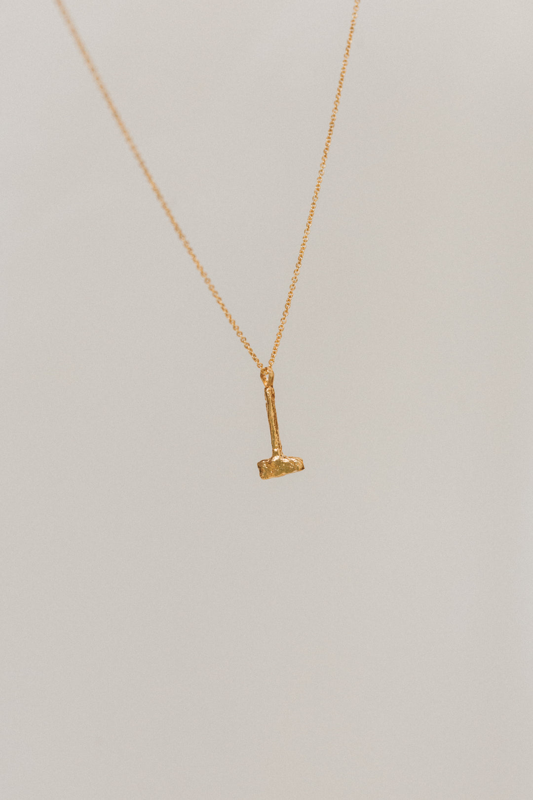 Gold Plated Hammer Necklace