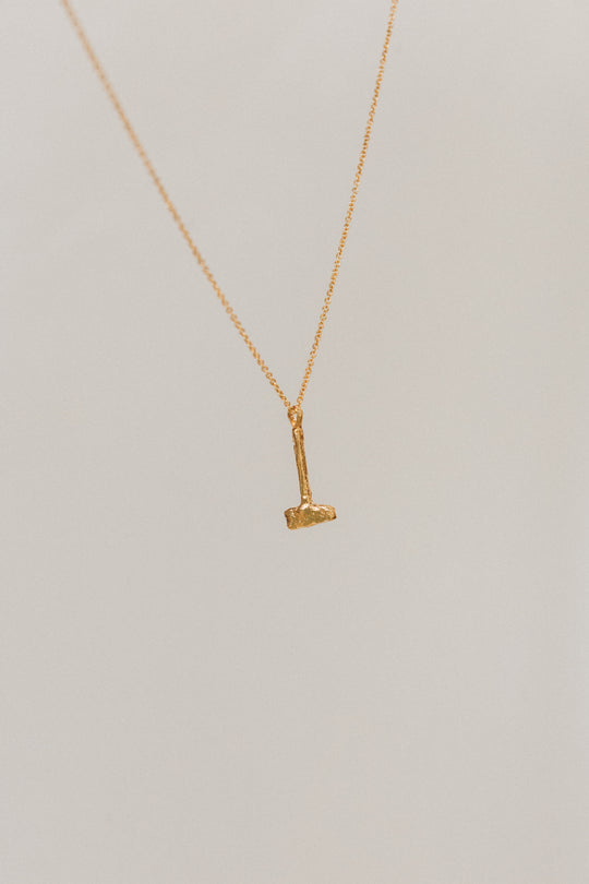 Gold Plated Hammer Necklace