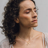 Gold Plated Airplane Necklace
