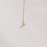Gold Plated Scissors Necklace