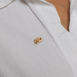 Gold plated Camera Brooch