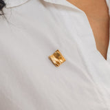 Gold Plated Book Brooch