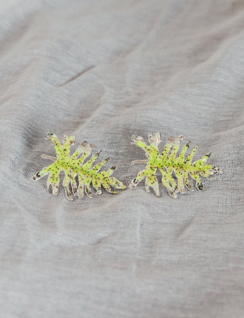 Philoendro Tropical Leaves Earrings