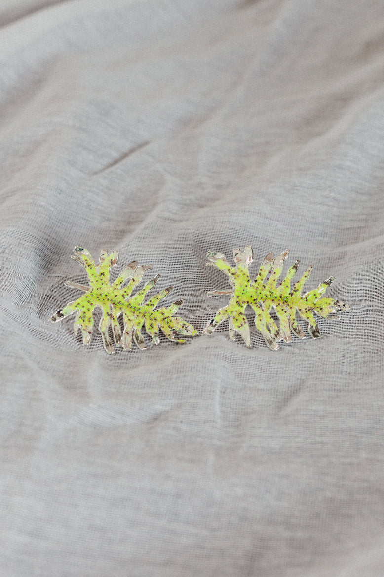 Philoendro Tropical Leaves Earrings