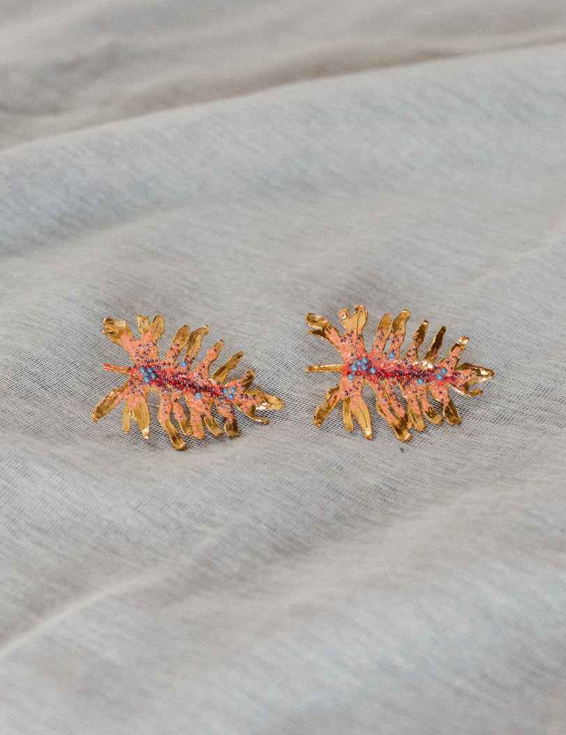 Philoendro Tropical Leaves Earrings