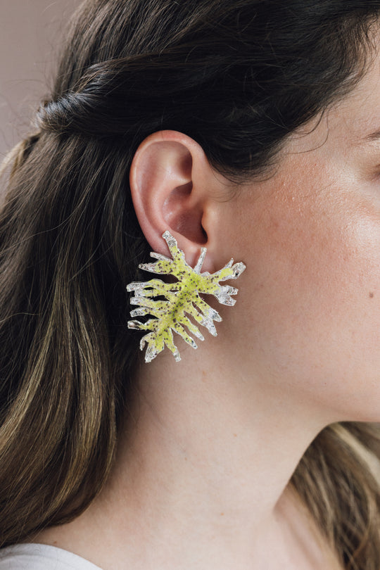 Philoendro Tropical Leaves Earrings