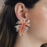 Philoendro Tropical Leaves Earrings