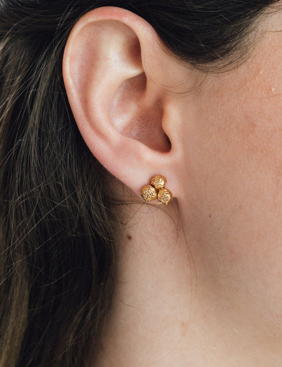 Corozo Stud Earrings