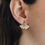 Ginkgo Stud Earrings