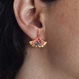 Ginkgo Stud Earrings