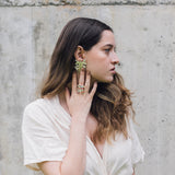 Philoendro Tropical Leaves Earrings