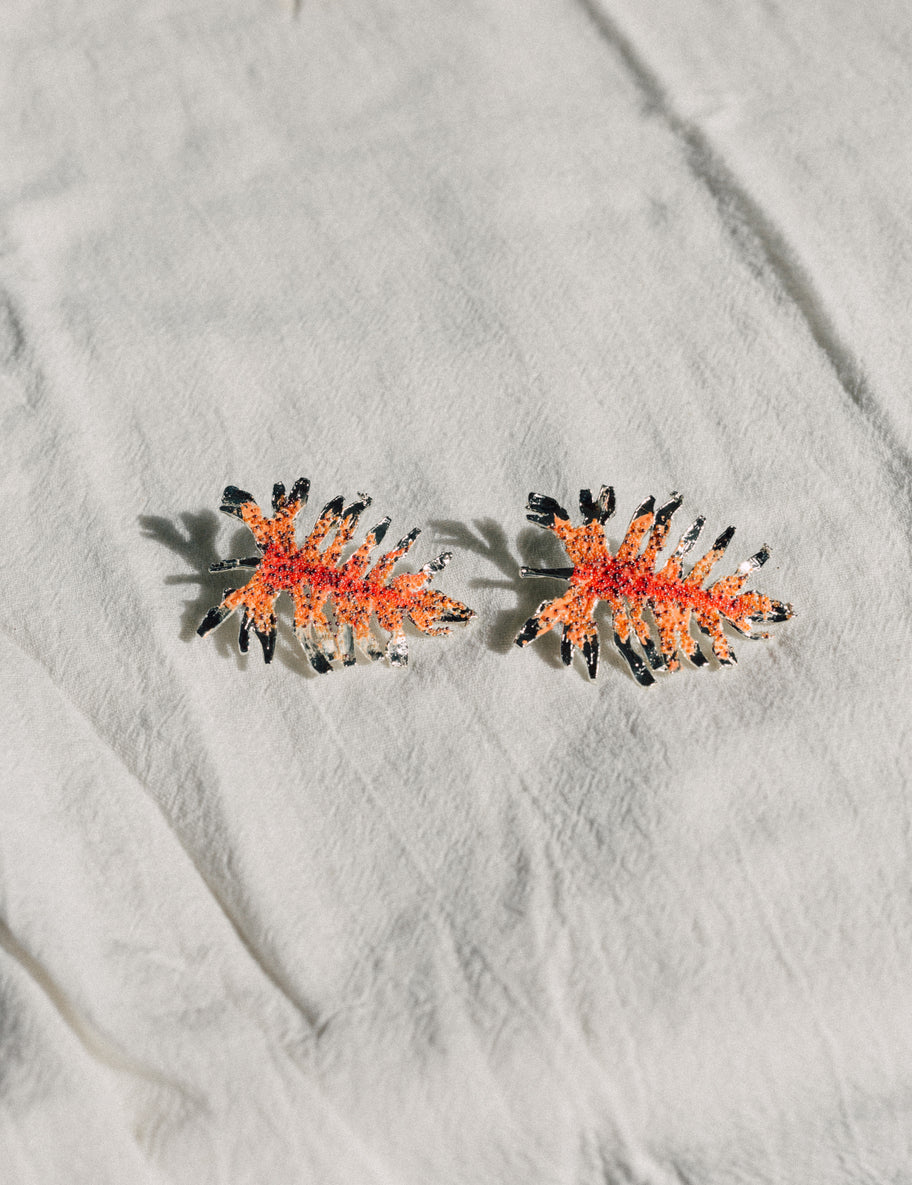 Philoendro Tropical Leaves Earrings