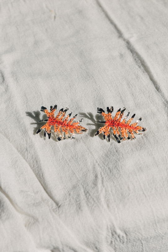 Philoendro Tropical Leaves Earrings