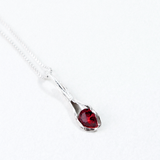 Garnet Necklace Charm