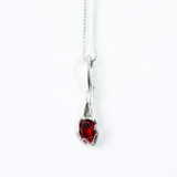 Garnet Necklace Charm