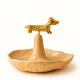 Dachshund Ceramic Jewelry Dish