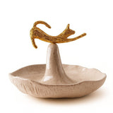 Sleepy Cat Ceramic Jewelry Dish
