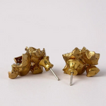 A pair of Galaxea earrings in rear view, arranged on a white background.