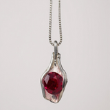 Garnet Necklace Charm