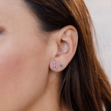 Raspberry Pod Stud Earrings