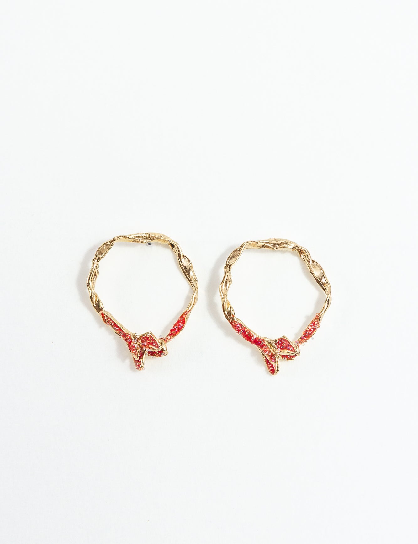 Wild Rose Hoops Earrings