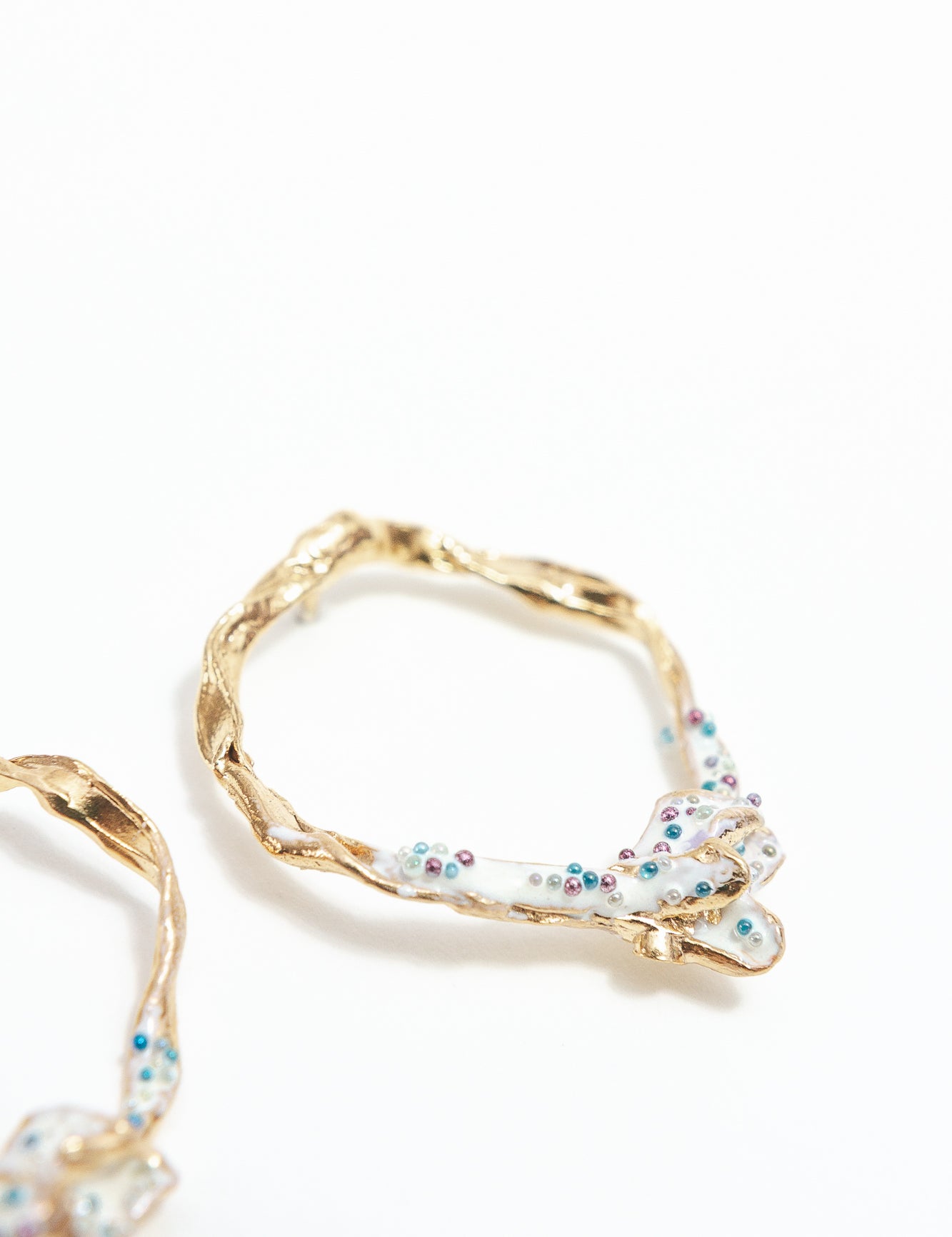 Wild Rose Hoops Earrings