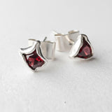 Garnet Stud Earrings
