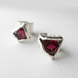 Garnet Stud Earrings