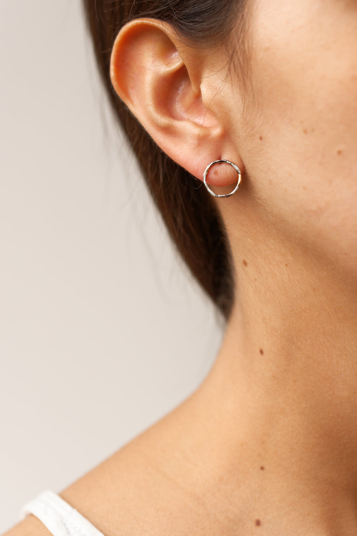 Small Hoop Stud Earrings