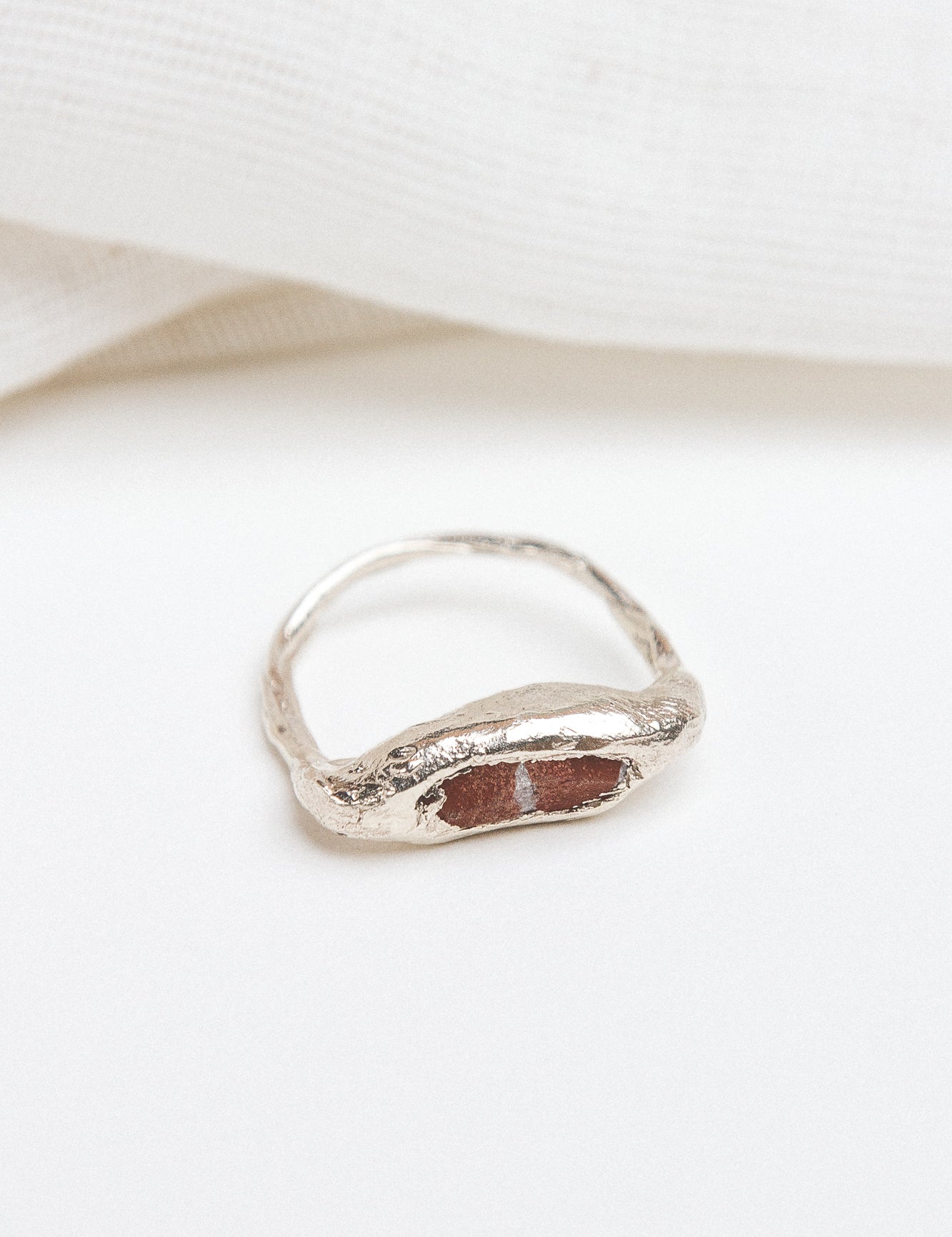 Vaina jaspe Ring - Size 7.5