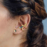 Whale tail  Ear cuff